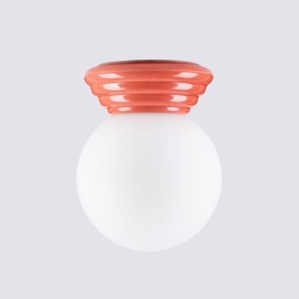 Потолно осветително тяло за баня ZORI 1xG9/8W/230V Ø 12 см IP44 розово