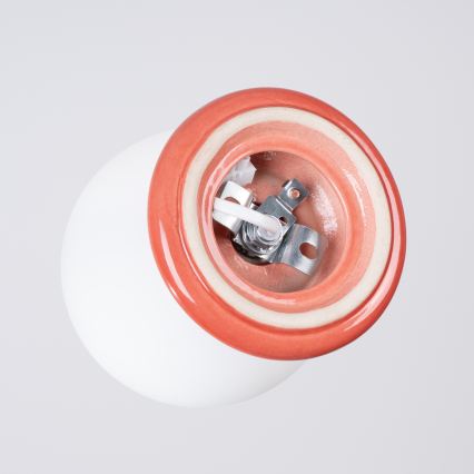 Потолно осветително тяло за баня ZORI 1xG9/8W/230V Ø 12 см IP44 розово