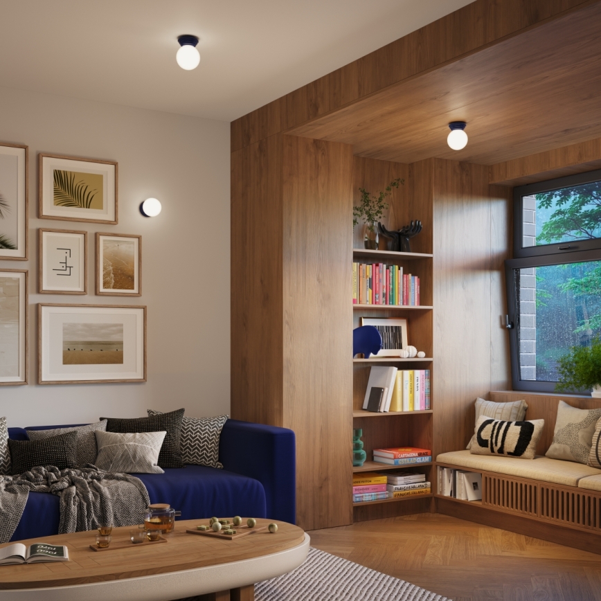 Плафон за баня ZORI 1xG9/8W/230V pr. 12 cm IP44 син