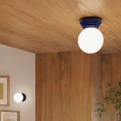 Плафон за баня ZORI 1xG9/8W/230V pr. 12 cm IP44 син