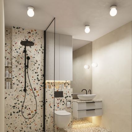 Плафон за баня ZORI 1xG9/8W/230V Ø 12 см IP44 бял