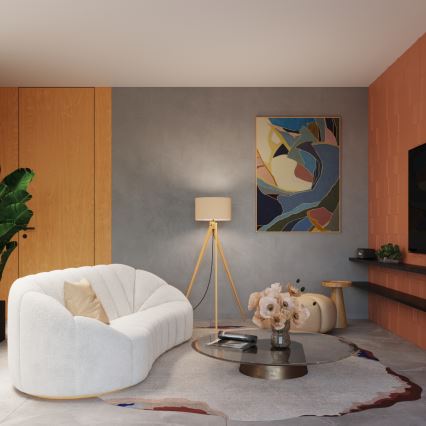 Подова лампа NATT 1xE27/15W/230V таупе