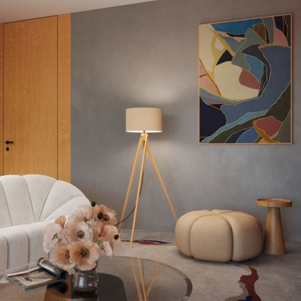 Подова лампа NATT 1xE27/15W/230V таупе