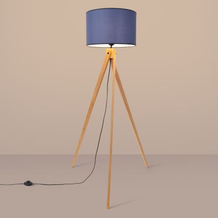 Подова лампа NATT 1xE27/15W/230V синя