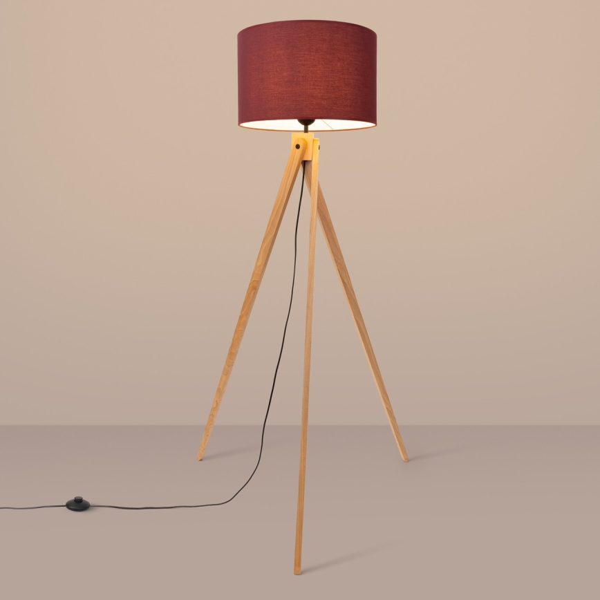 Подова лампа NATT 1xE27/15W/230V червена