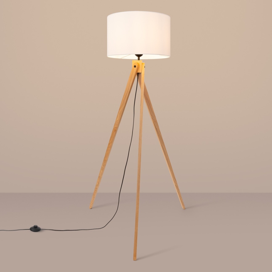 Подова лампа NATT 1xE27/15W/230V бяла