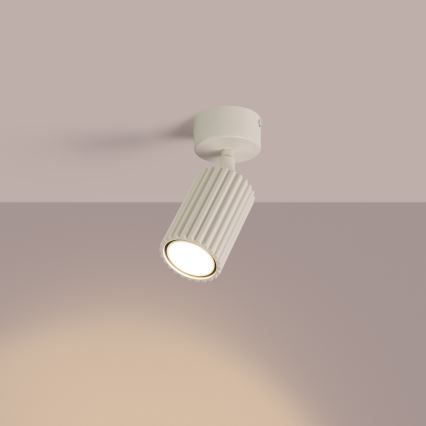 Точково осветително тяло KARBON 1xGU10/10W/230V кремаво