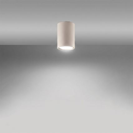Точково осветително тяло LAGOS 1xGU10/10W/230V Ø 10 см, кремаво