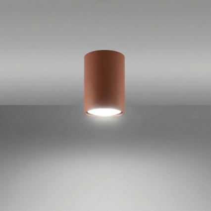 Точково осветително тяло LAGOS 1xGU10/10W/230V 10 см кафяво