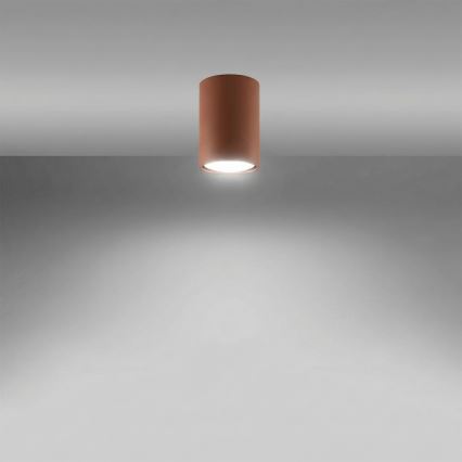 Точково осветително тяло LAGOS 1xGU10/10W/230V 10 см кафяво