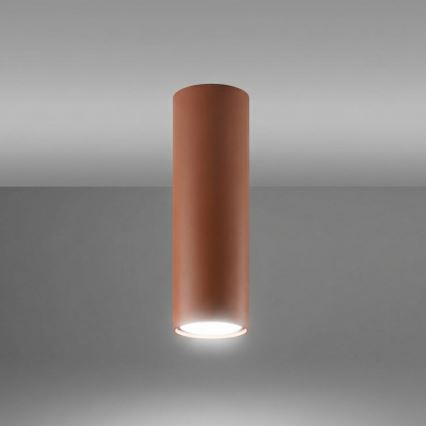 Точково осветително тяло LAGOS 1xGU10/10W/230V 20 cm кафяво