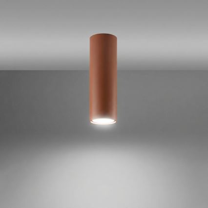 Точково осветително тяло LAGOS 1xGU10/10W/230V 20 cm кафяво