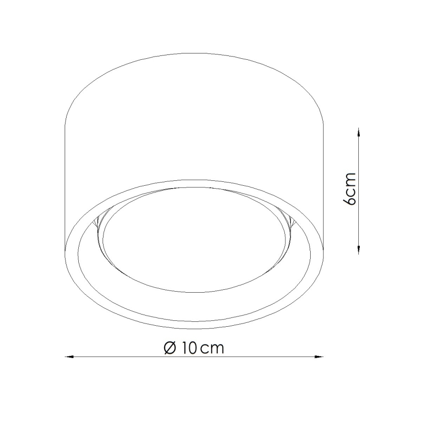 Точково осветително тяло MODO 1xGX53/10W/230V червено