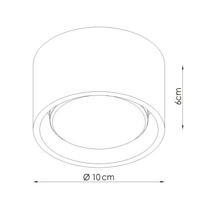 Точково осветително тяло MODO 1xGX53/10W/230V зелено