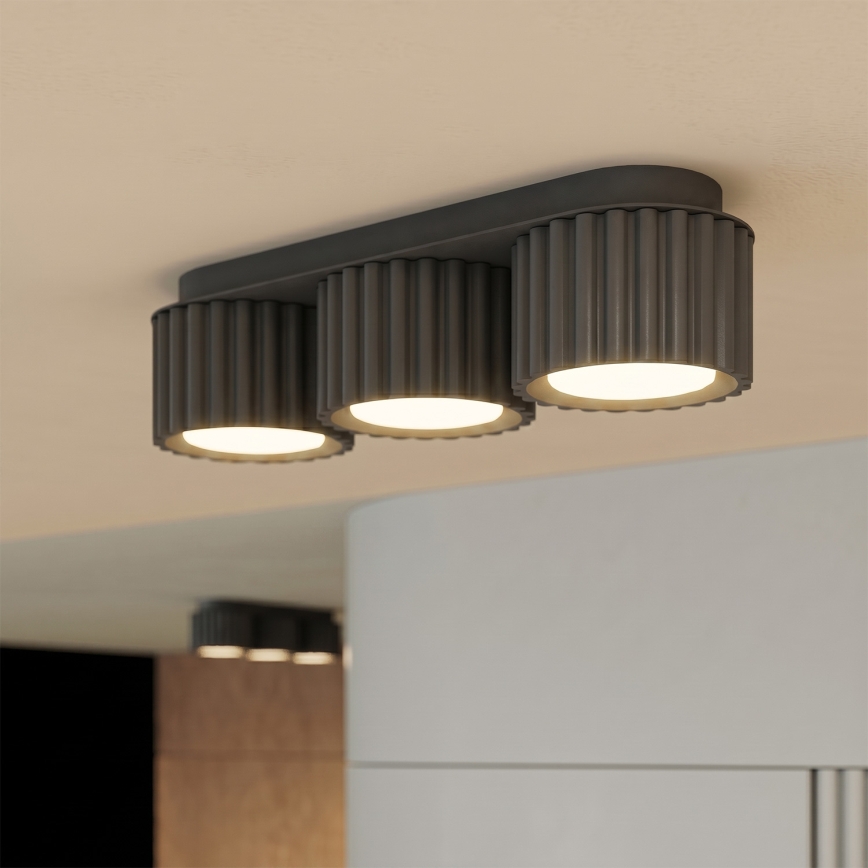 Точково осветително тяло AURA 3xGX53/10W/230V черно