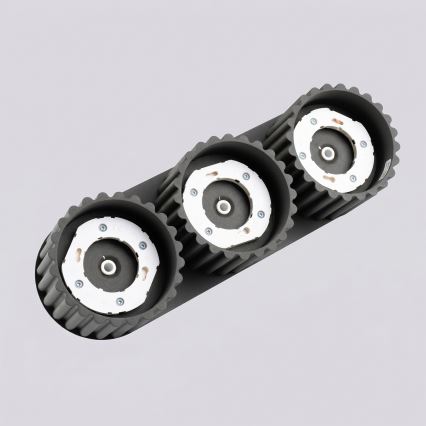 Точково осветително тяло AURA 3xGX53/10W/230V черно