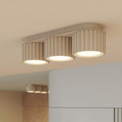 Точково осветително тяло AURA 3xGX53/10W/230V кремаво
