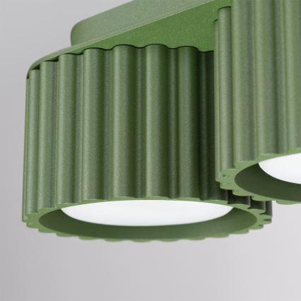 Точково осветително тяло AURA 3xGX53/10W/230V зелено