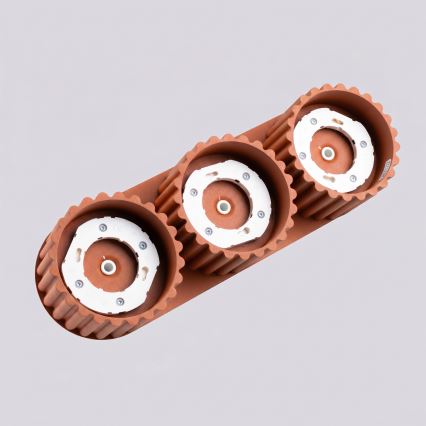 Точково осветително тяло AURA 3xGX53/10W/230V оранжево
