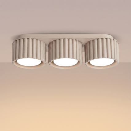 Точково осветително тяло AURA 3xGX53/10W/230V кафяво-сиво