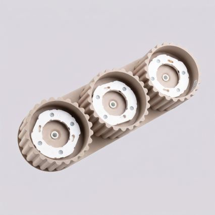 Точково осветително тяло AURA 3xGX53/10W/230V кафяво-сиво