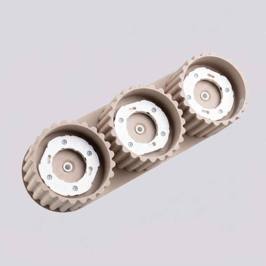 Точково осветително тяло AURA 3xGX53/10W/230V кафяво-сиво