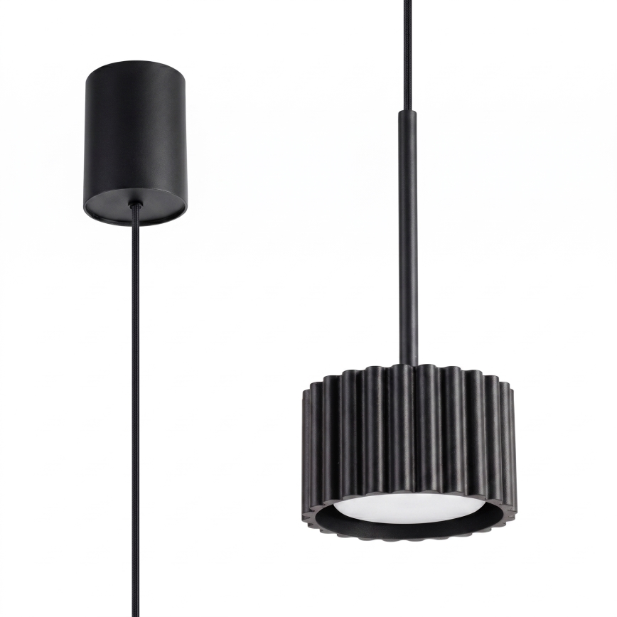 Полилей на кабел AURA 1xGX53/10W/230V черен