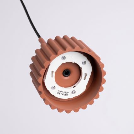 Полилей на кабел AURA 1xGX53/10W/230V червен