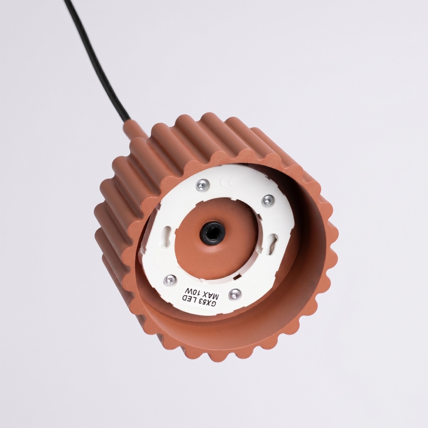 Полилей на кабел AURA 1xGX53/10W/230V червен