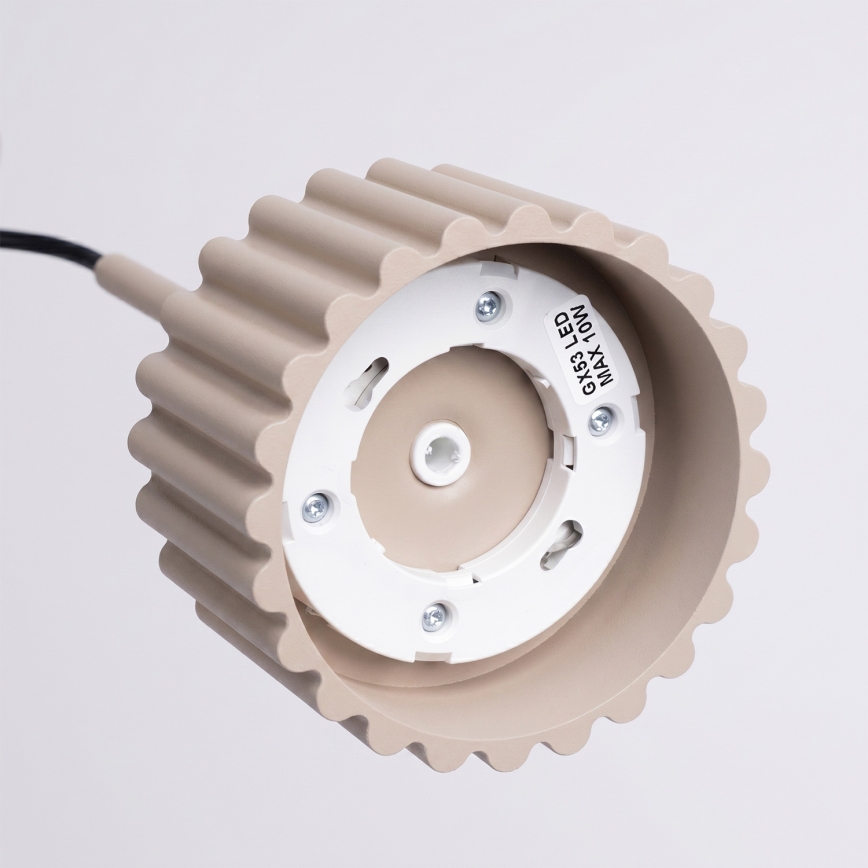 Полилей на кабел AURA 1xGX53/10W/230V таупе