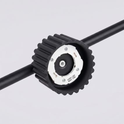 Полилей на кабел AURA 4xGX53/10W/230V черен