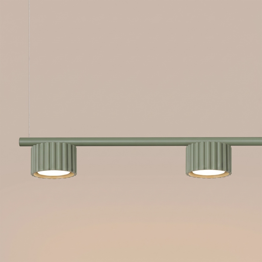 Подвесен полилей AURA на кабел 4xGX53/10W/230V, зелен