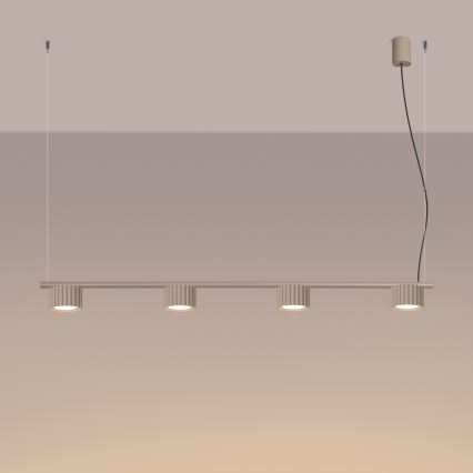 Полилей на кабел AURA 4xGX53/10W/230V таупе