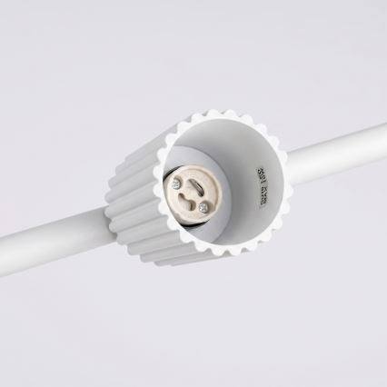 Полилей на кабел KARBON 4xGU10/10W/230V бял