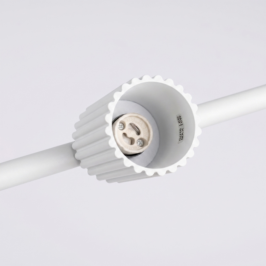 Полилей на кабел KARBON 4xGU10/10W/230V бял