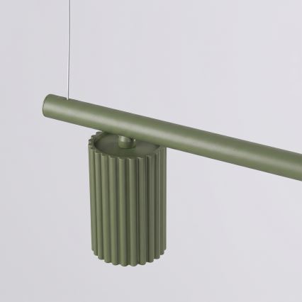 Полилей на кабел KARBON 4xGU10/10W/230V зелен