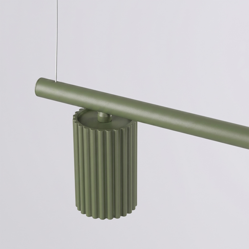 Полилей на кабел KARBON 4xGU10/10W/230V зелен