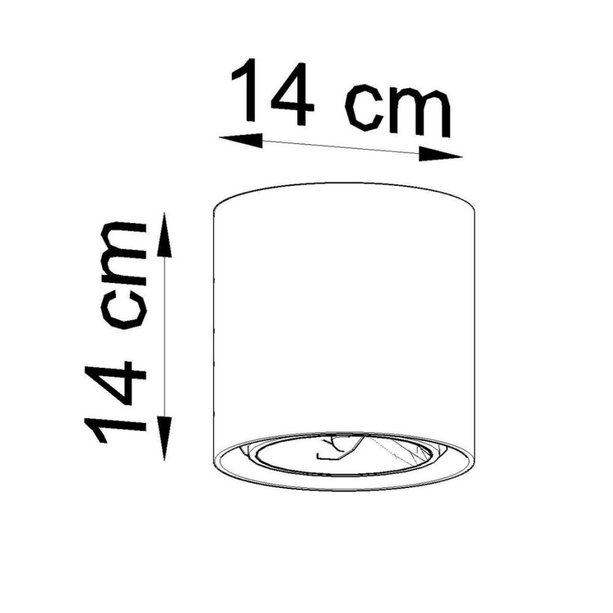 Спопт CULLO 1xGU10/ES111/40W/230V