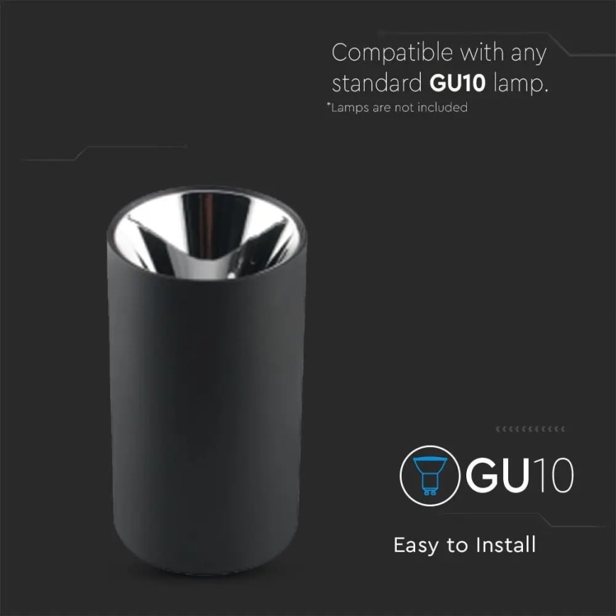 Спот 1xGU10/35W/230V черен/сребрист