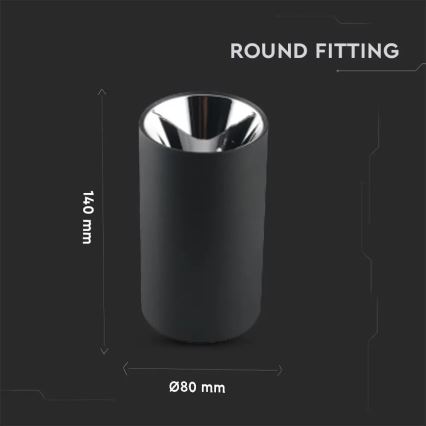 Спот 1xGU10/35W/230V черен/сребрист