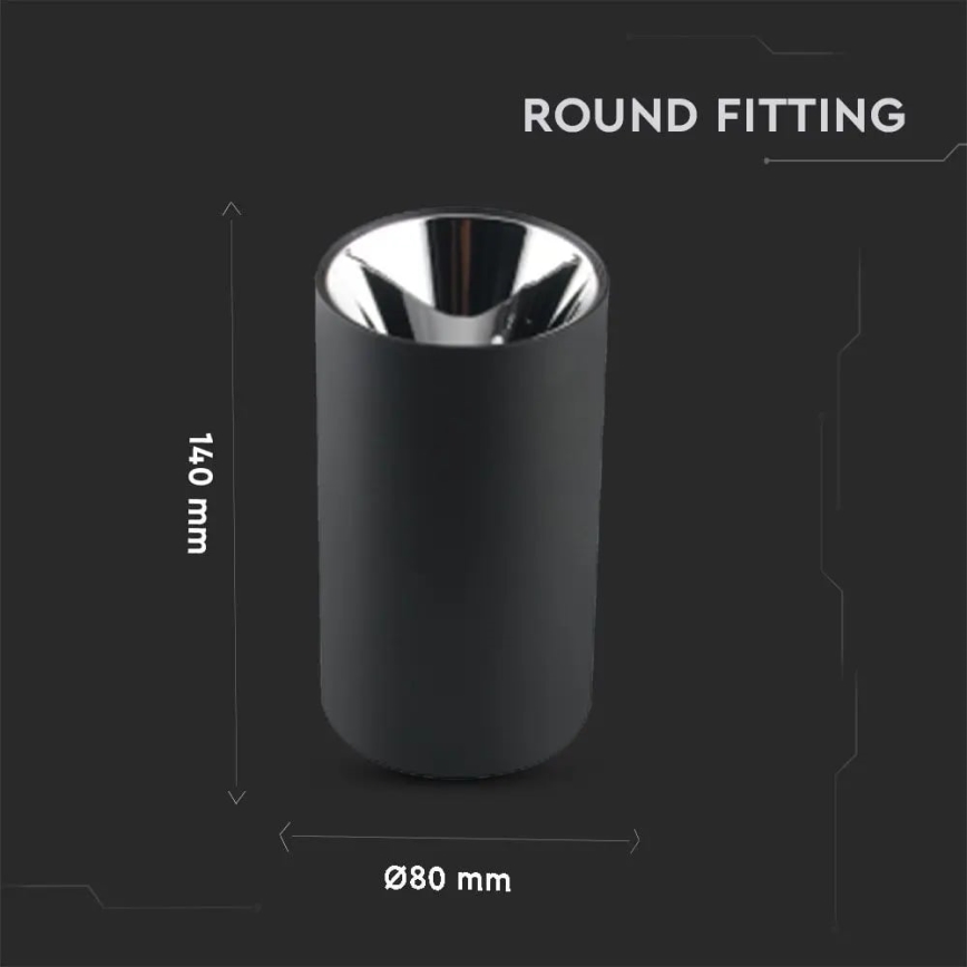 Спот 1xGU10/35W/230V черен/сребрист