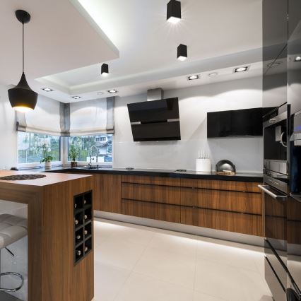 Спот 1xGU10/35W/230V черен/златист