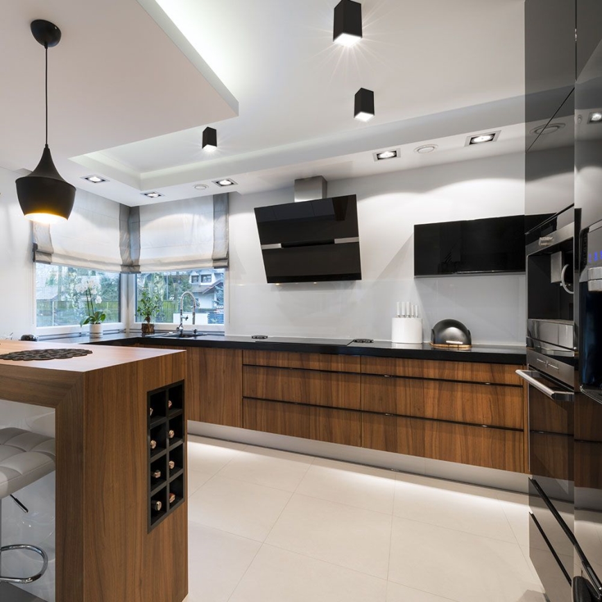 Спот 1xGU10/35W/230V черен/златист