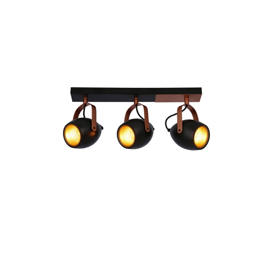 Спот ANICA 3xE14/40W/230V черен/мед