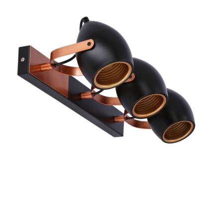 Спот ANICA 3xE14/40W/230V черен/мед