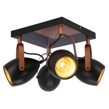 Спот ANICA 4xE14/40W/230V черен/меден