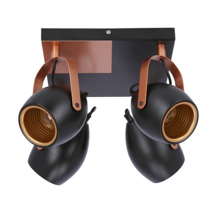 Спот ANICA 4xE14/40W/230V черен/меден