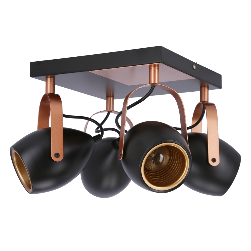 Спот ANICA 4xE14/40W/230V черен/меден