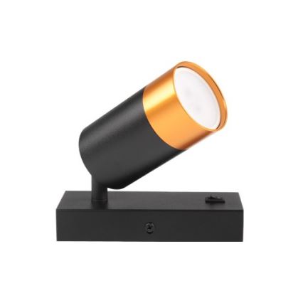 Спот аплик 1xGU10/35W/230V черен/златист