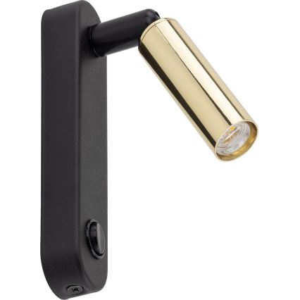 Спот аплик ENZO 1xG9/8W/230V черен/златист